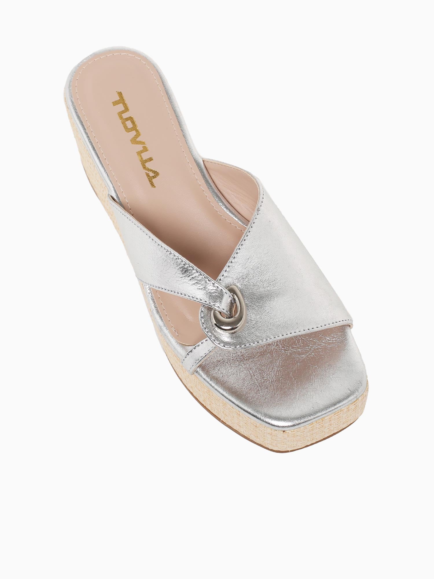 Olivia Silver Metal Leather Silver / 5 / M