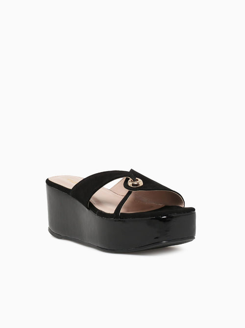 Olivia Black Gold nbk Patent Black / 5 / M