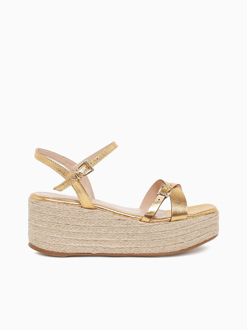 Vera Gold Metal Leather Gold / 5 / M