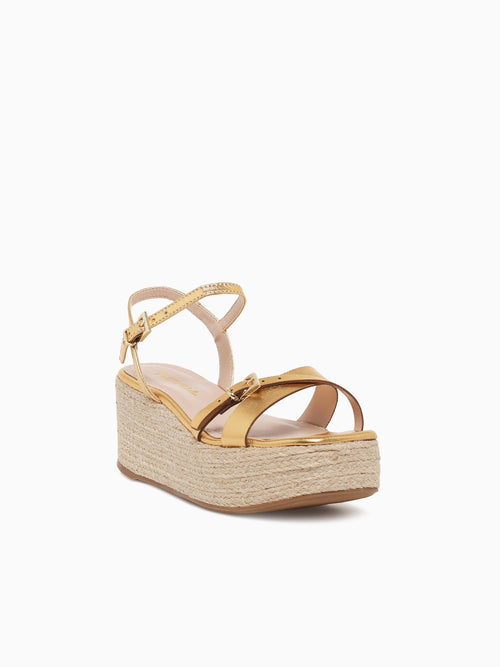 Vera Gold Metal Leather Gold / 5 / M