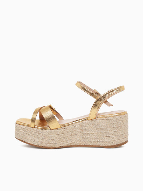 Vera Gold Metal Leather Gold / 5 / M