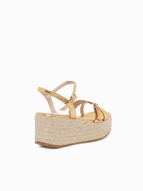Vera Gold Metal Leather Gold / 5 / M