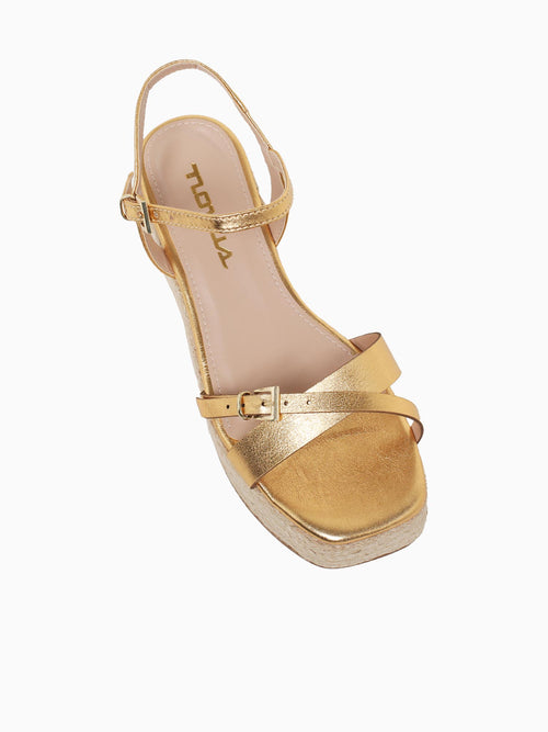 Vera Gold Metal Leather Gold / 5 / M