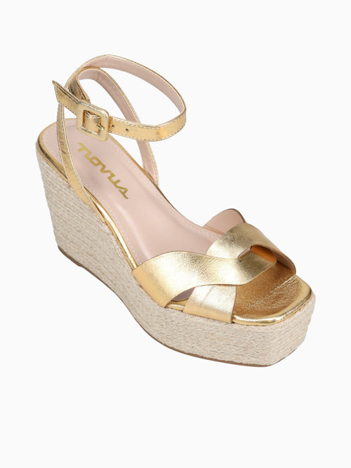 Nora Gold Metal Leather Gold / 5 / M