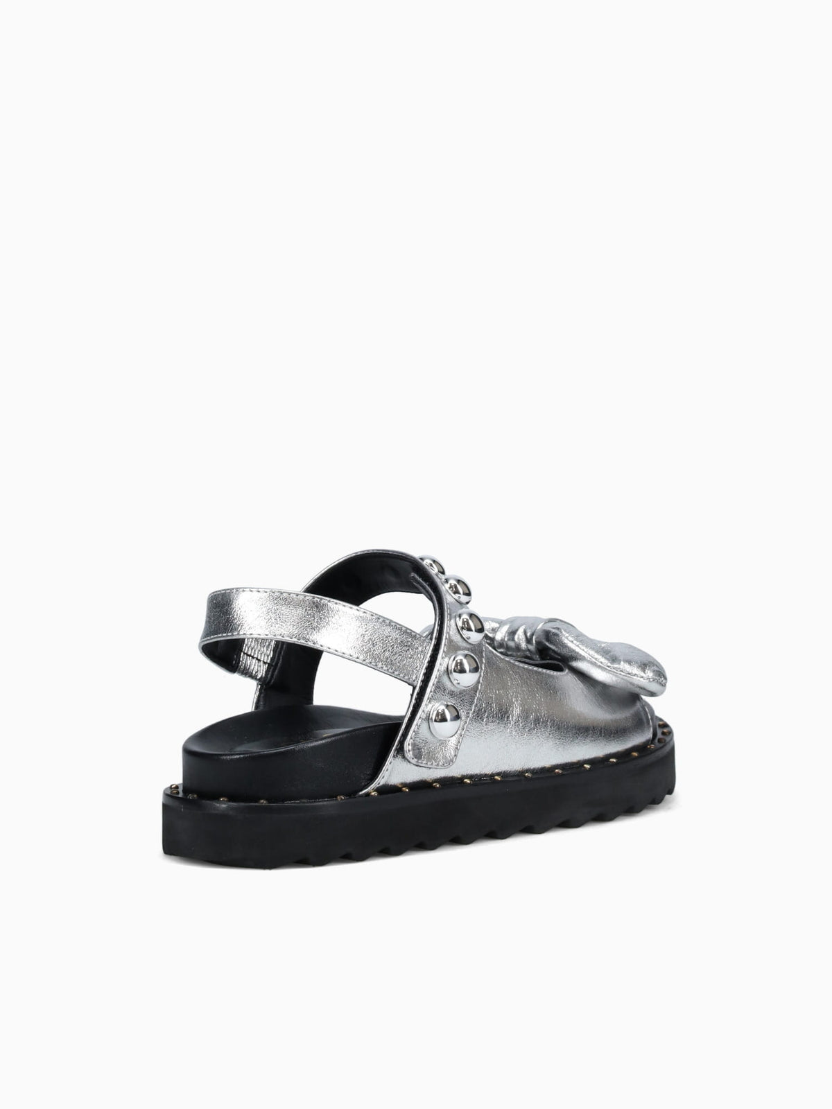 Stefania Prata Leather Silver / 5 / M