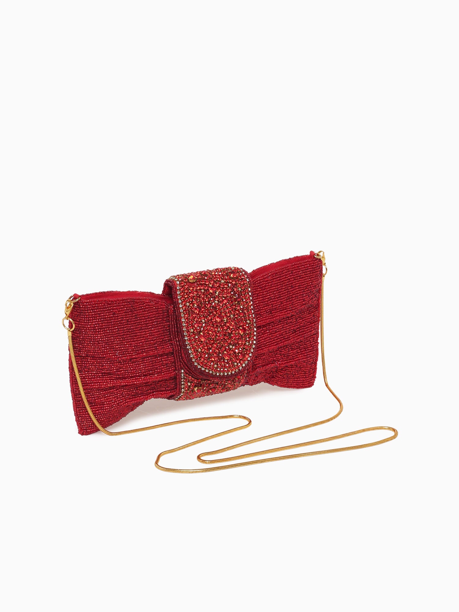 Bow Bag Clutch Red Red