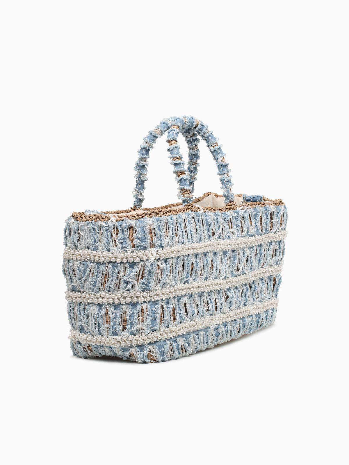 Ripped Jeans Tote Blue Blue