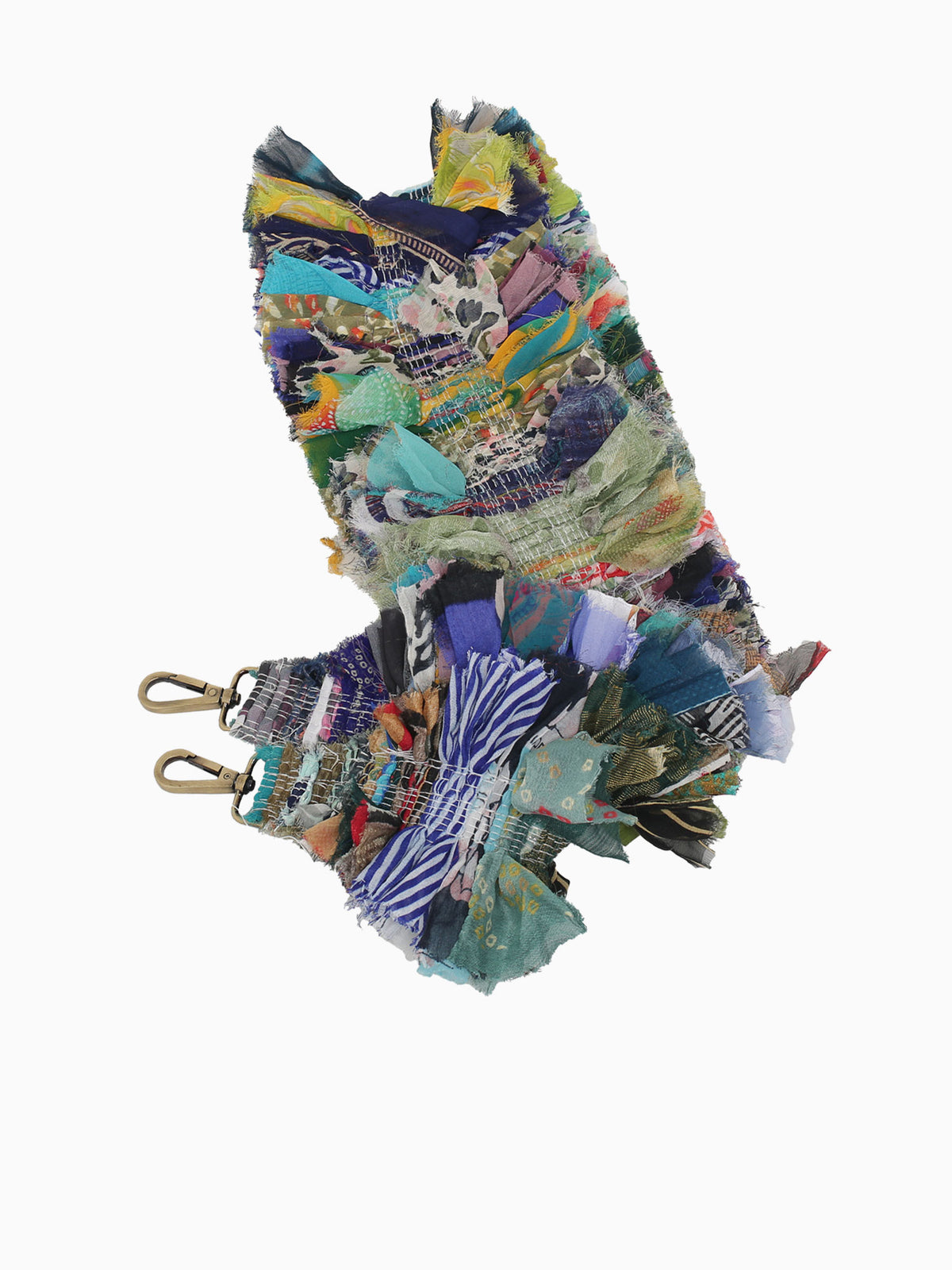 Fringed Tote Blue Blue