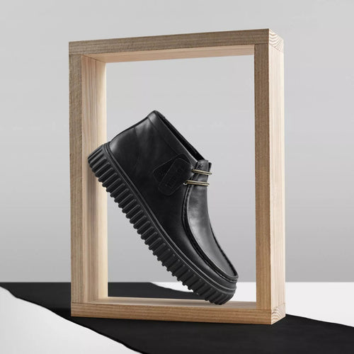 Torhill Hi Black Leather