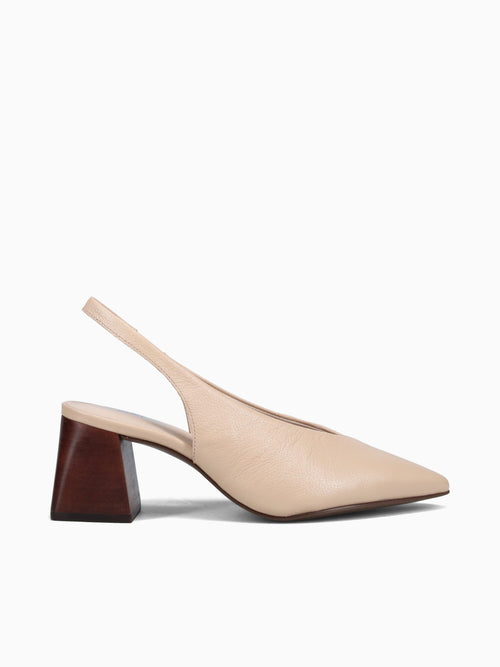 Colette Fresh Nude Couro Floater Beige / 5 / M