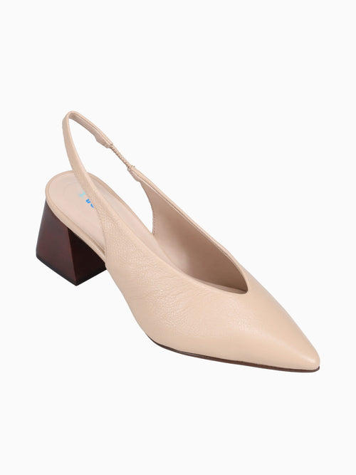 Colette Fresh Nude Couro Floater Beige / 5 / M