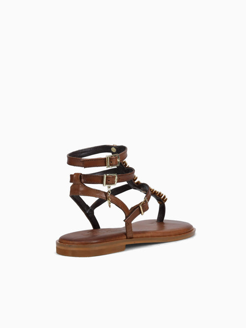 621009 Brown Gold leather Brown / 36 / M
