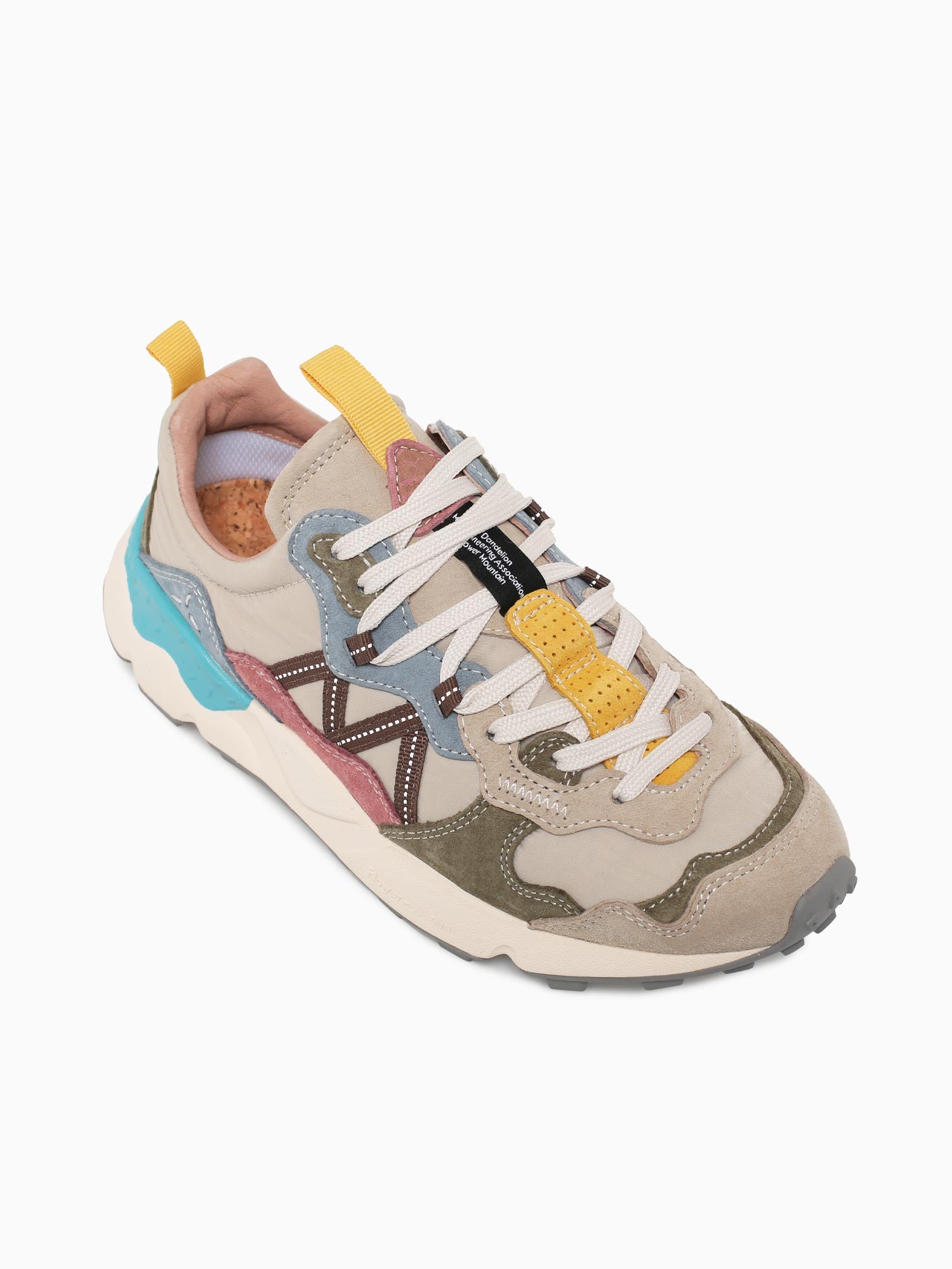 Lenzan Women Cream Green suede Nylon Multi / 36 / M