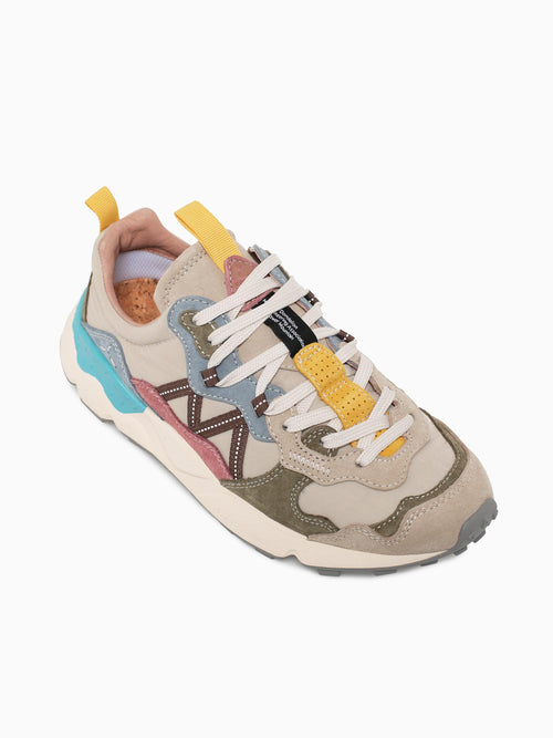 Lenzan Women Cream Green suede Nylon Multi / 36 / M