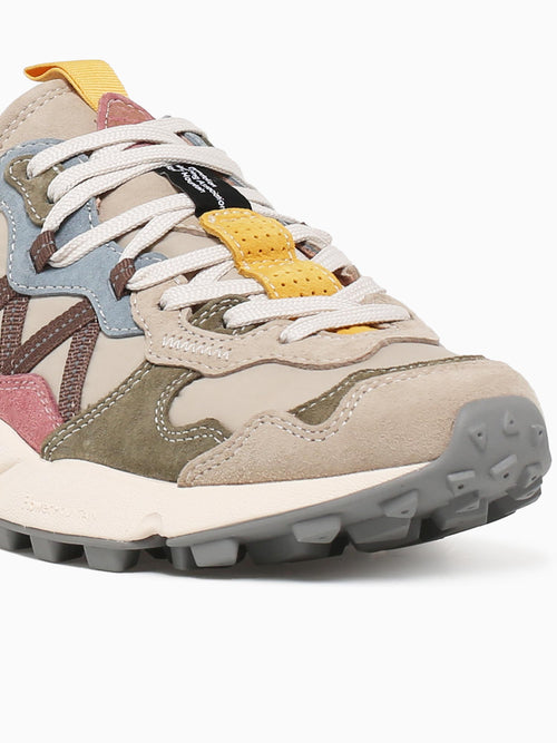 Lenzan Women Cream Green suede Nylon Multi / 36 / M