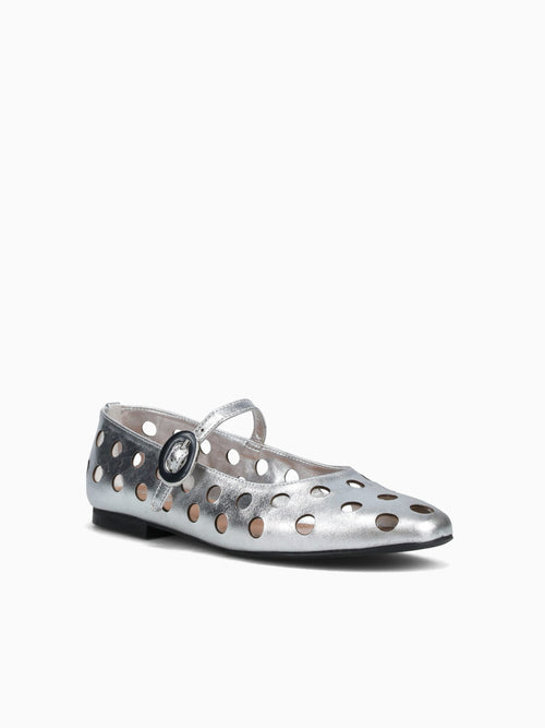 Brescia Silver Metal Leather Silver / 5 / M