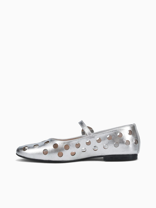 Brescia Silver Metal Leather Silver / 5 / M