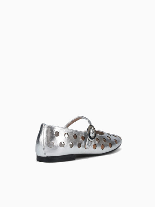 Brescia Silver Metal Leather Silver / 5 / M