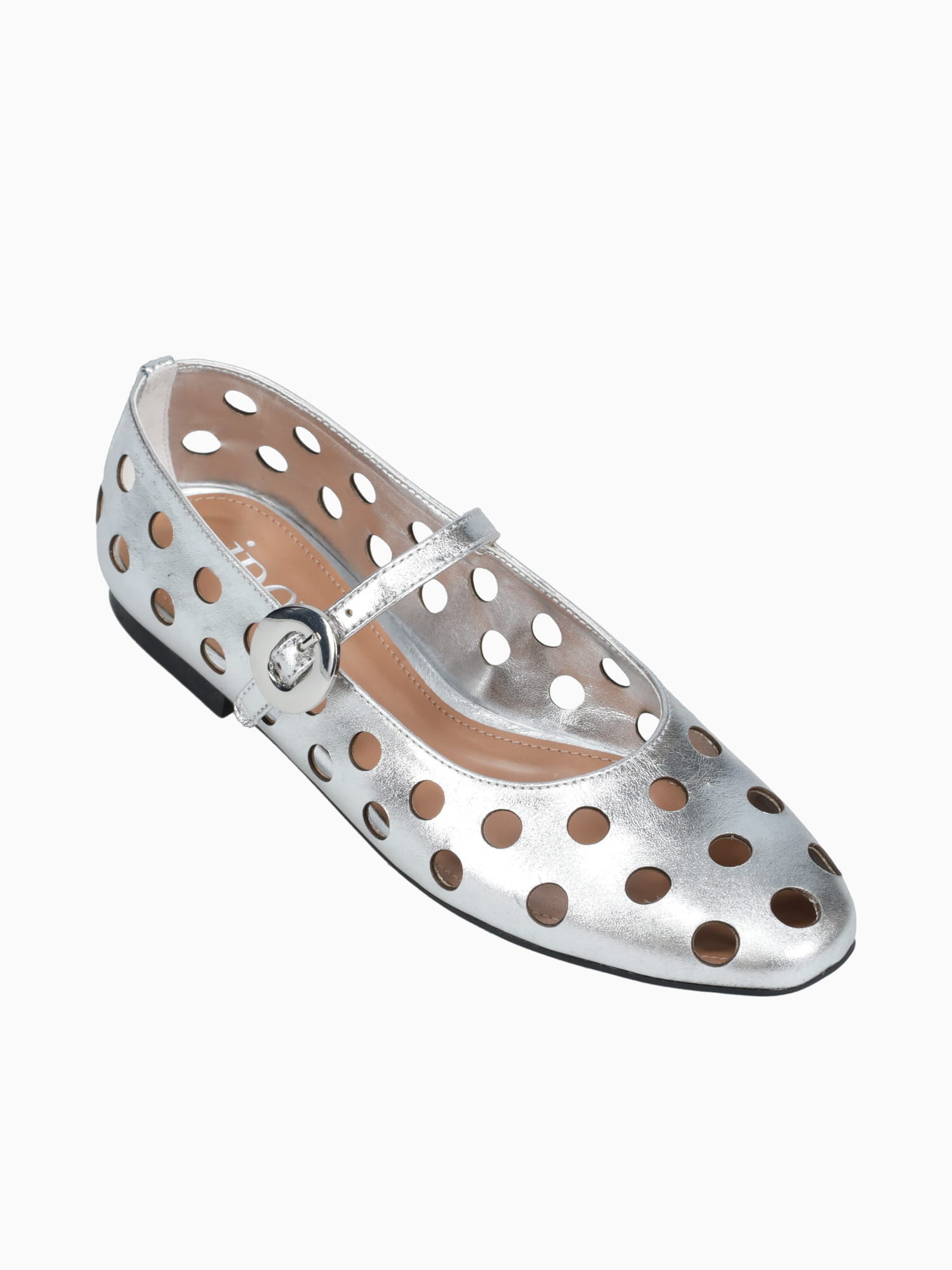Brescia Silver Metal Leather Silver / 5 / M