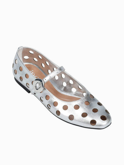 Brescia Silver Metal Leather Silver / 5 / M