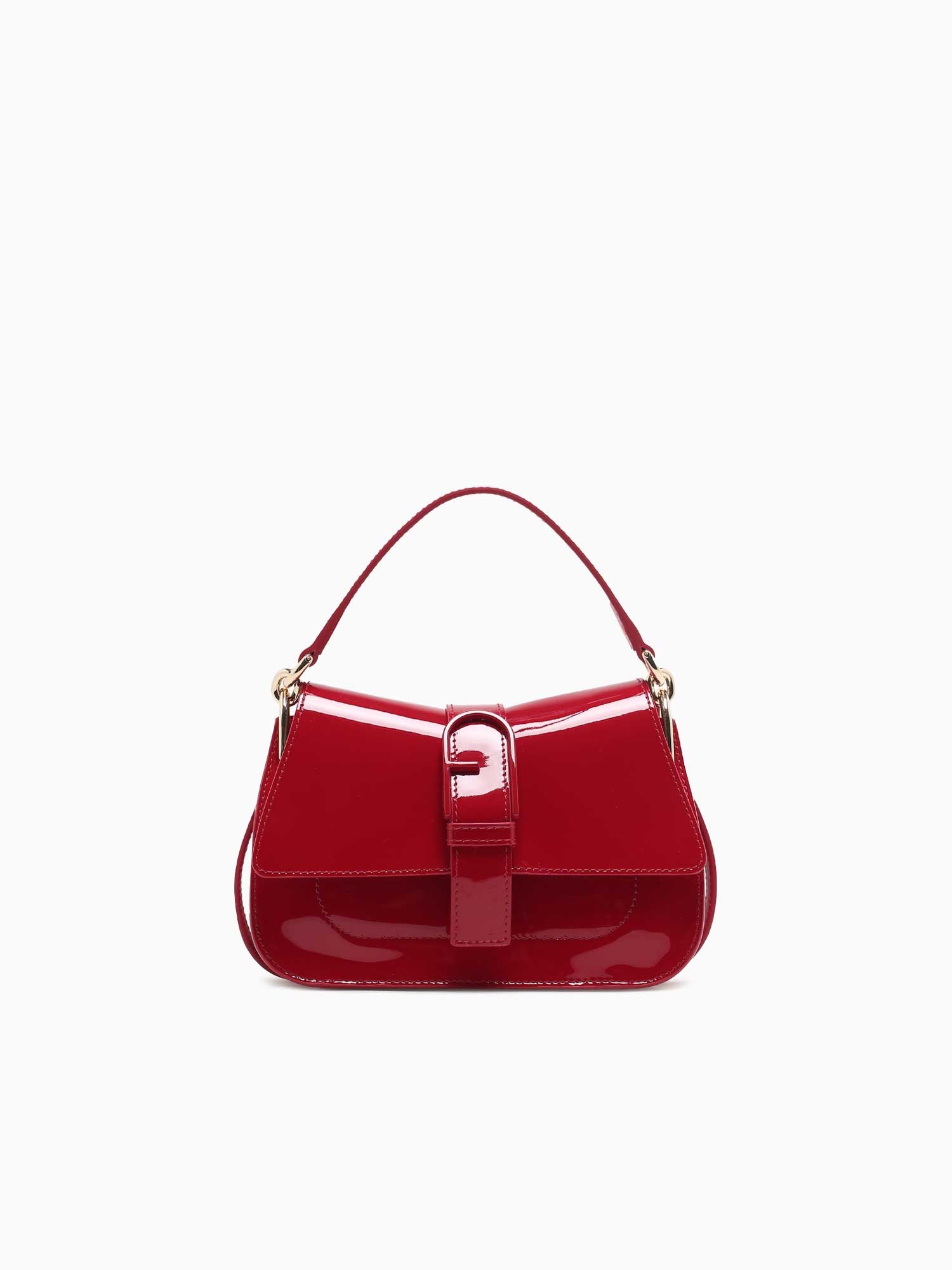 Furla Flow Mini Top Handle Rosso Red