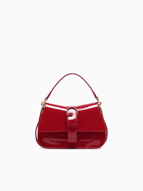 Furla Flow Mini Top Handle Rosso Red