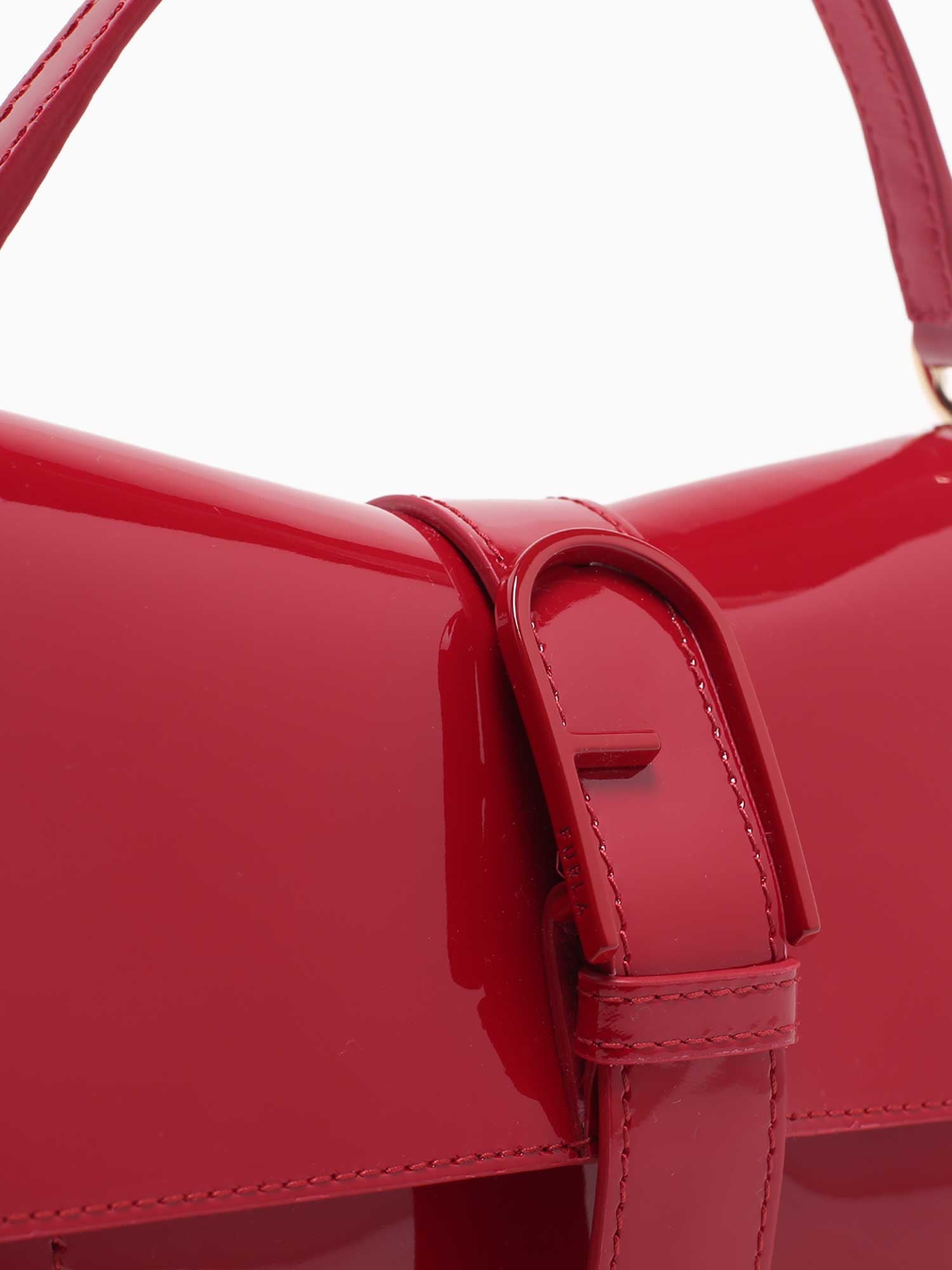 Furla Flow Mini Top Handle Rosso Red