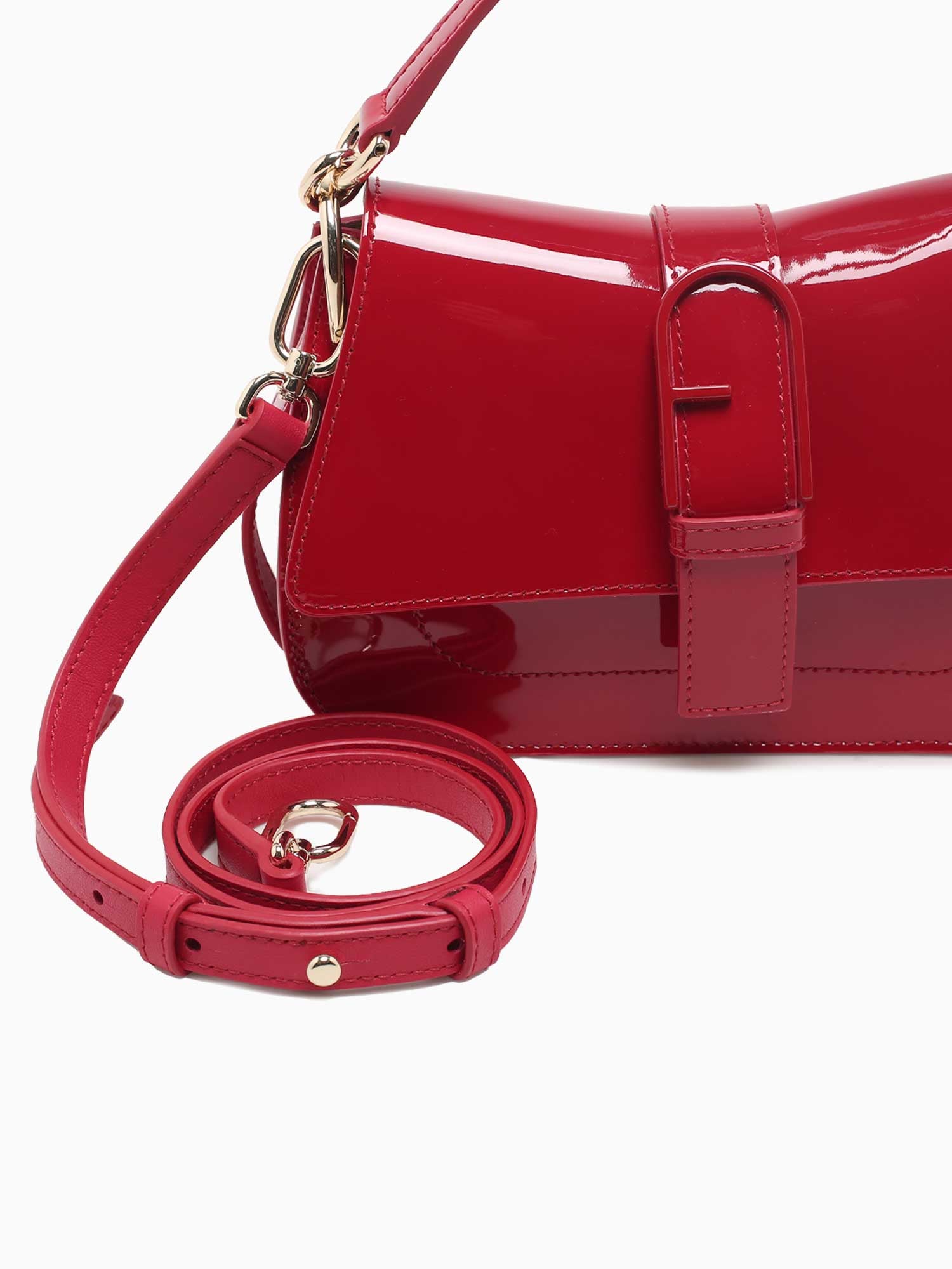 Furla Flow Mini Top Handle Rosso Red
