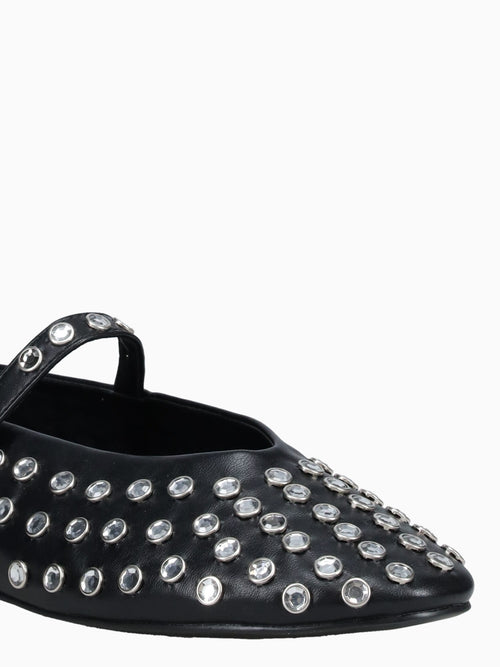 Carlota Black Crystals smooth Black / 5 / M