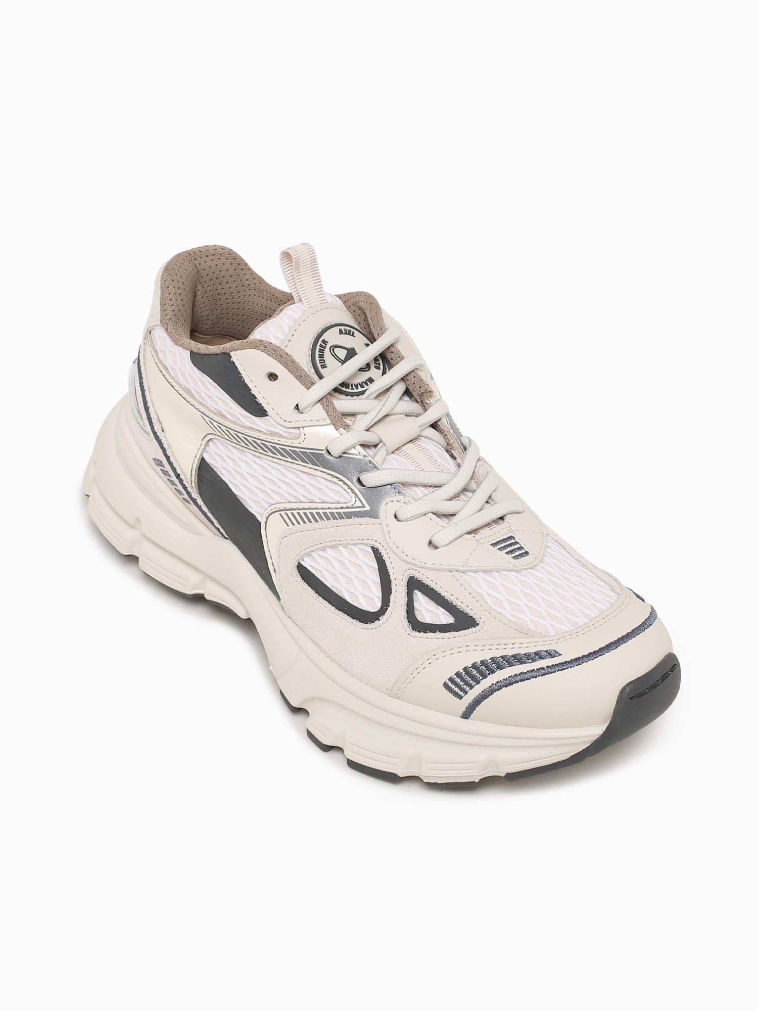 Marathon Runner Beige Dark grey leather Beige / 36 / M
