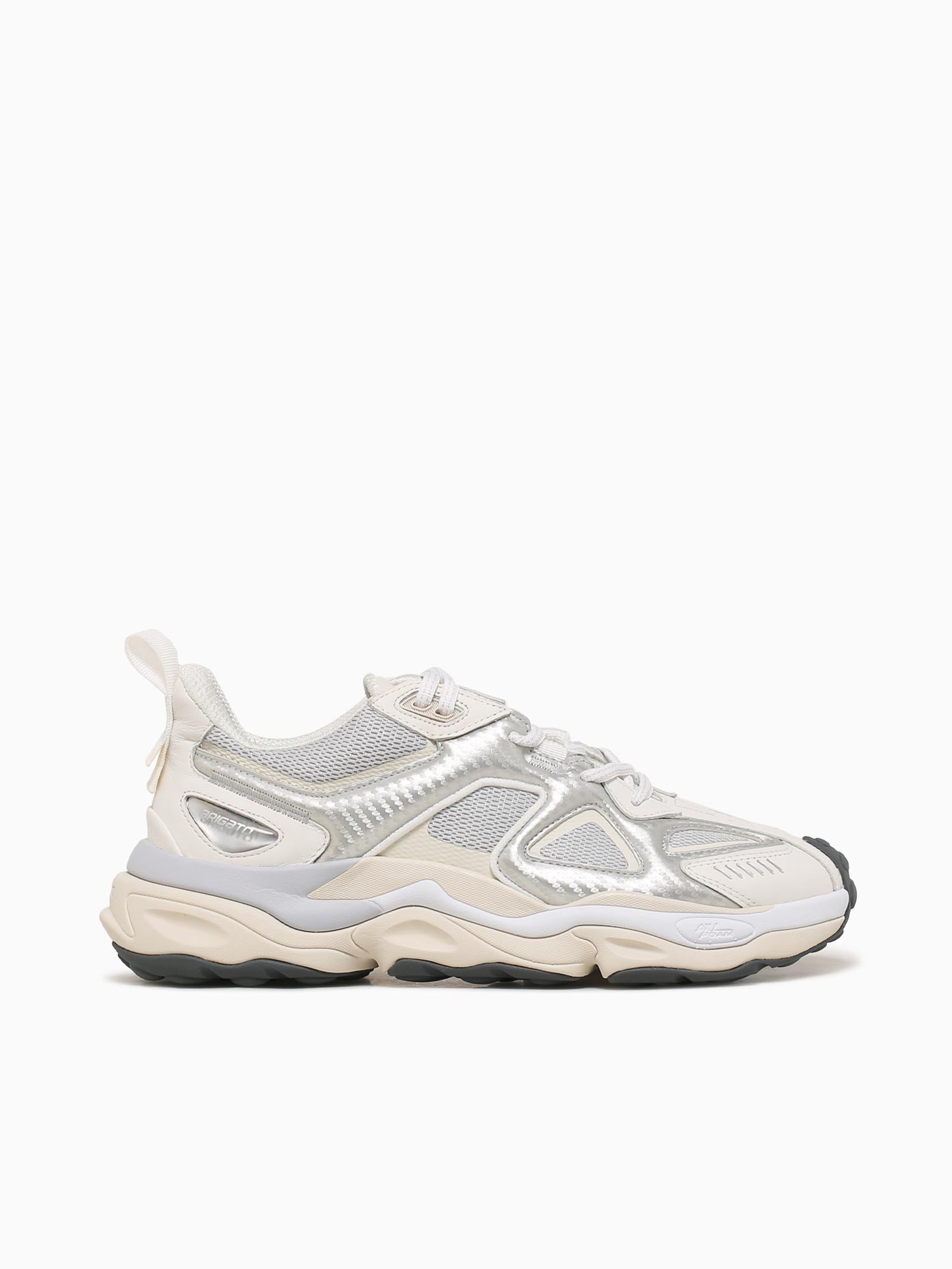 Satellite Runner Silver White leather Silver / 41 / M