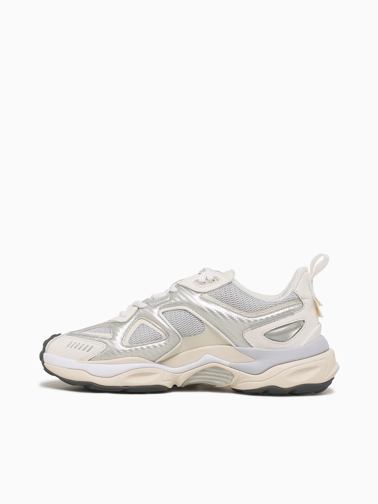 Satellite Runner Silver White leather Silver / 41 / M