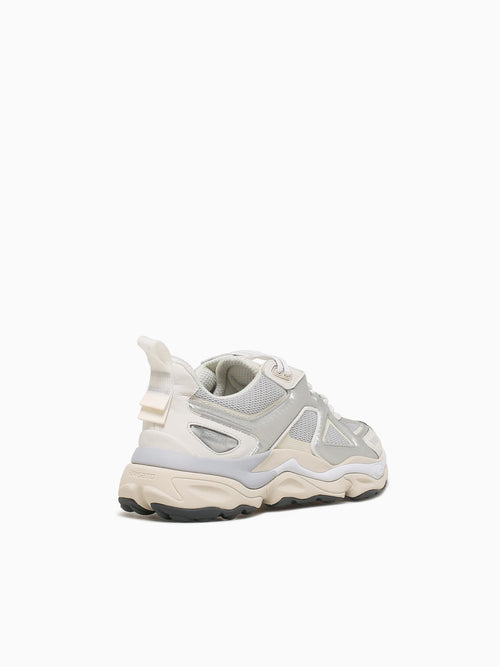 Satellite Runner Silver White leather Silver / 41 / M