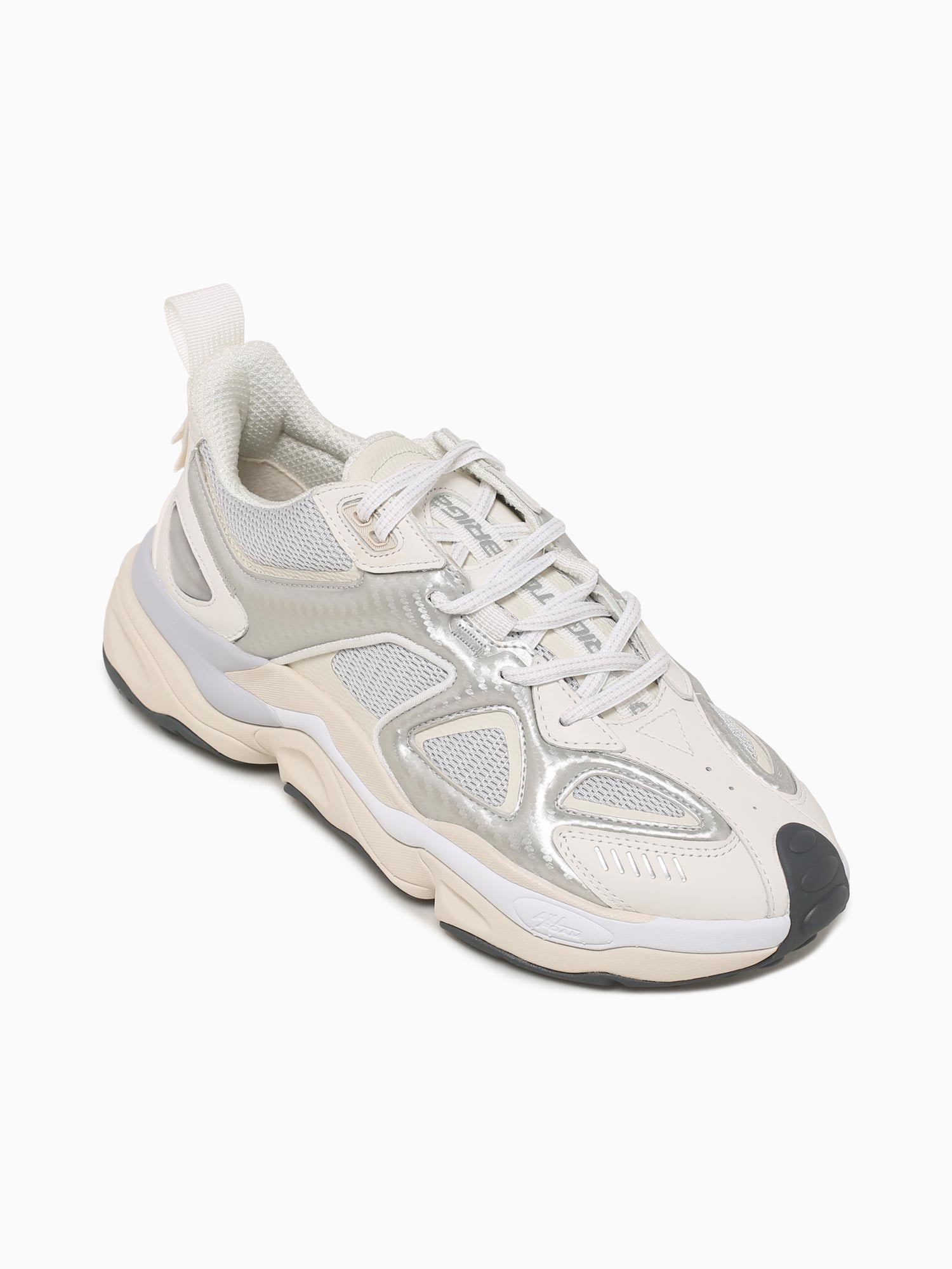 Satellite Runner Silver White leather Silver / 41 / M