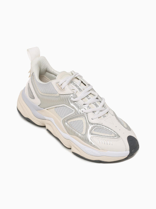 Satellite Runner Silver White leather Silver / 41 / M