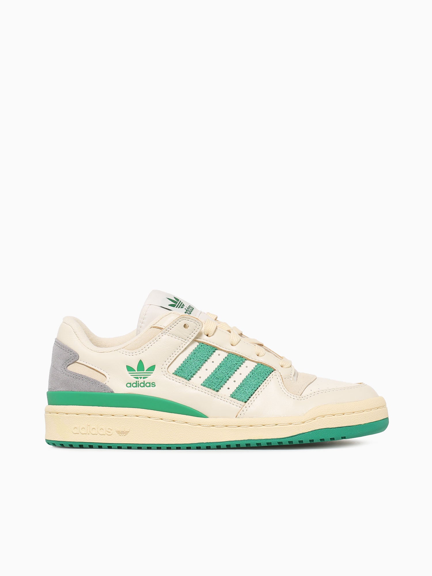 Forum Low Cl Cream White green leather Green / 7 / M