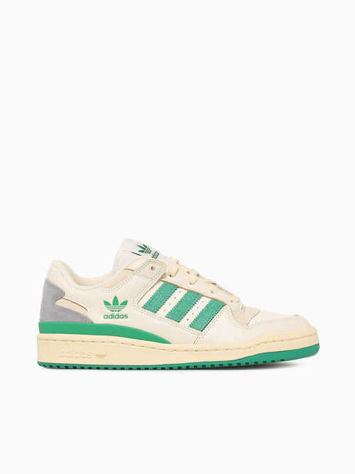 Forum Low Cl Cream White green leather Green / 7 / M