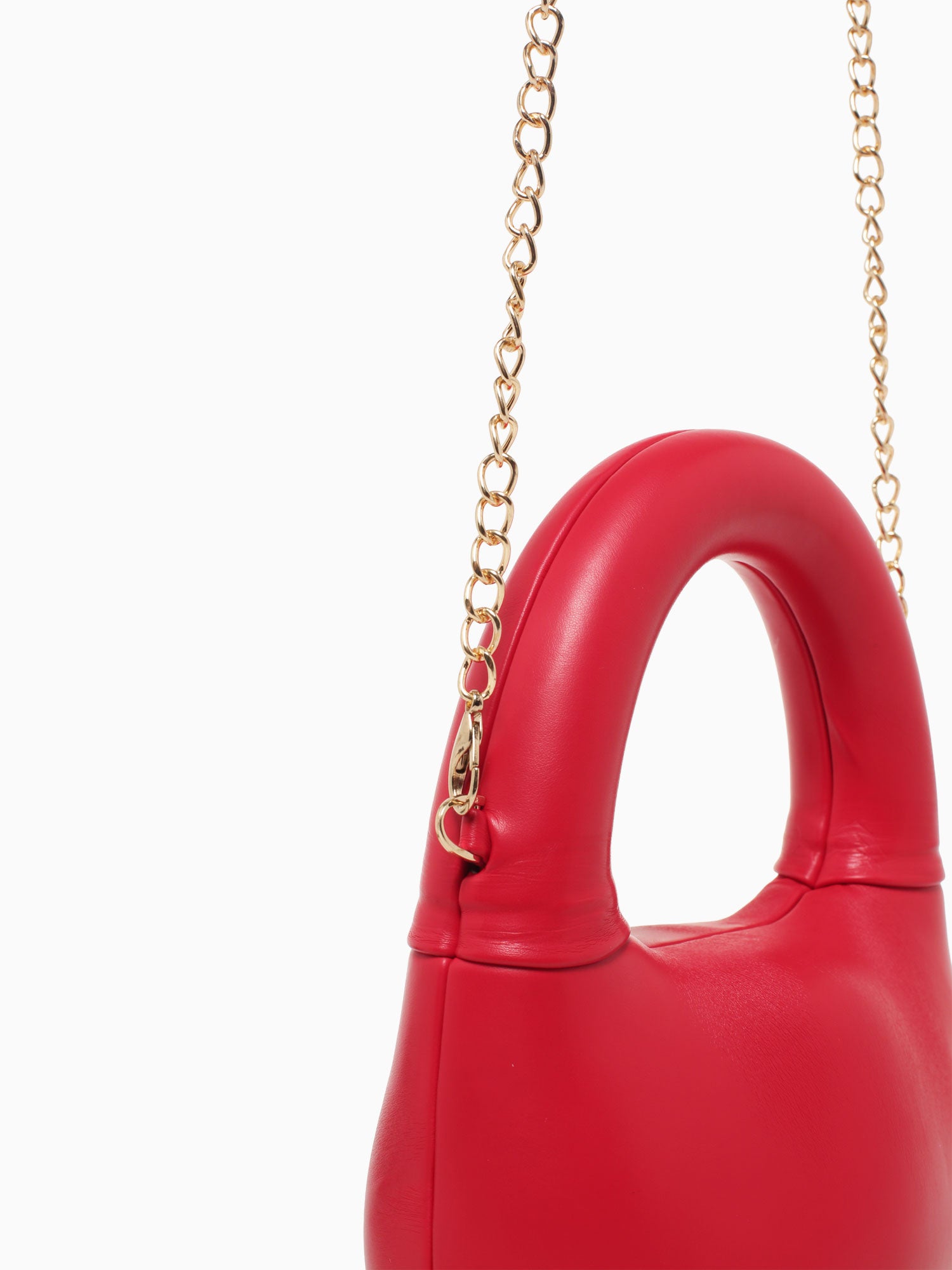 Ava Top Handle Red Patent Red