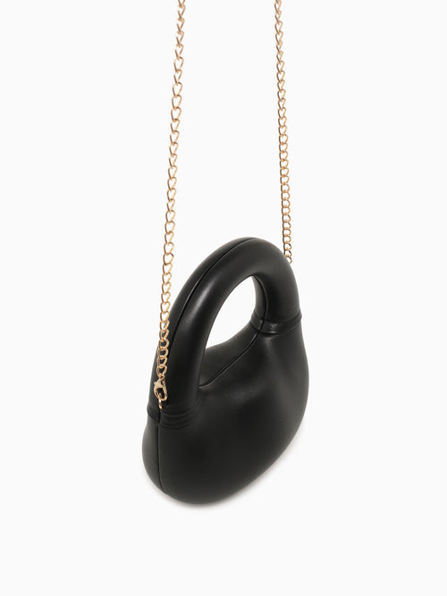 Ava Top Handle Black Patent Black