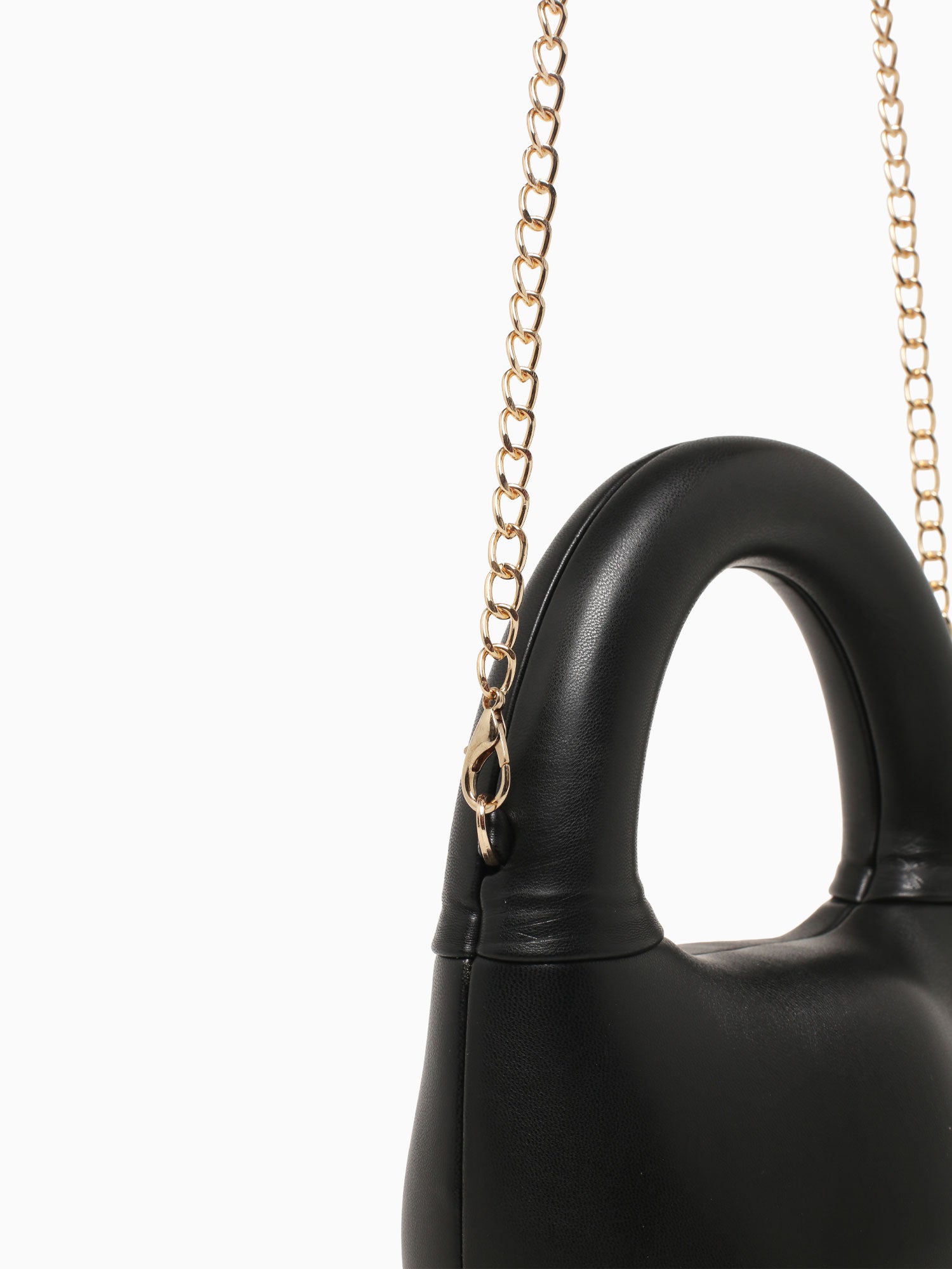 Ava Top Handle Black Patent Black