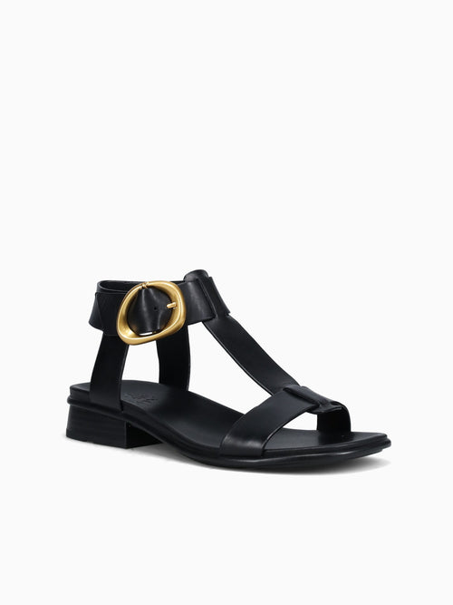 Brandy Black Leather Black / 5 / M
