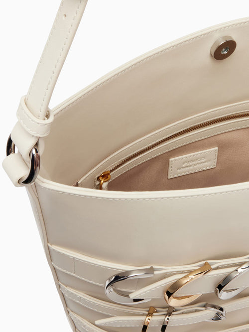 Belts Bucket Bianco Seta Mix White