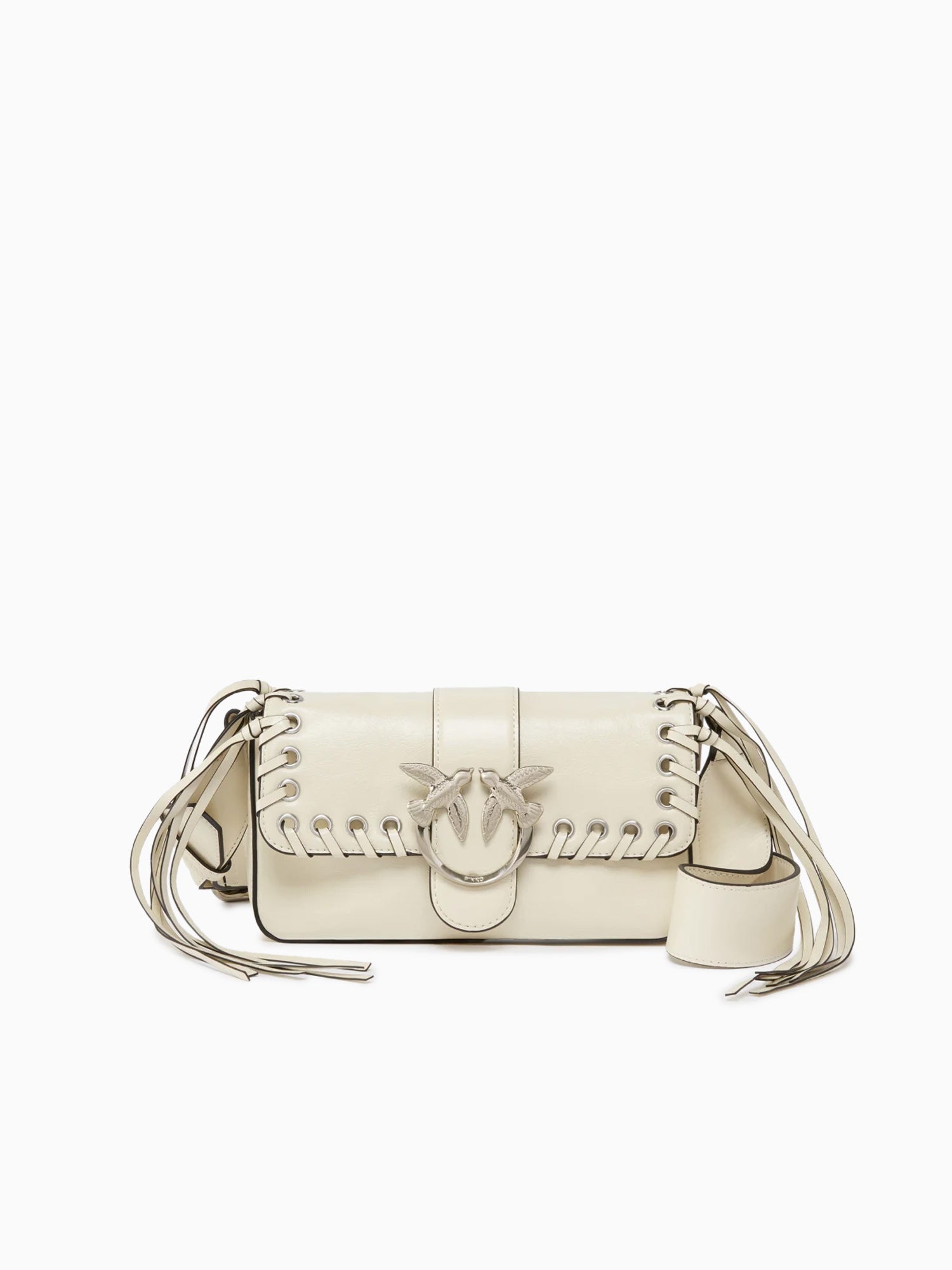 Love One Mini Slouchy Fl Bianco Seta White