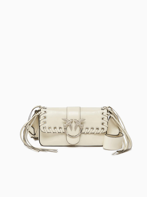 Love One Mini Slouchy Fl Bianco Seta White