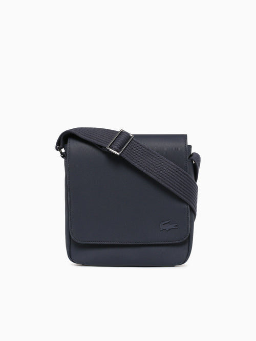 Pique Flap Shoulder Bag Marine Navy