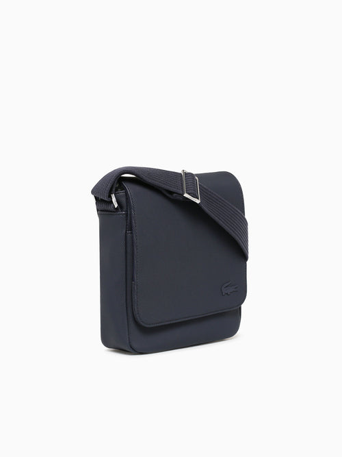 Pique Flap Shoulder Bag Marine Navy