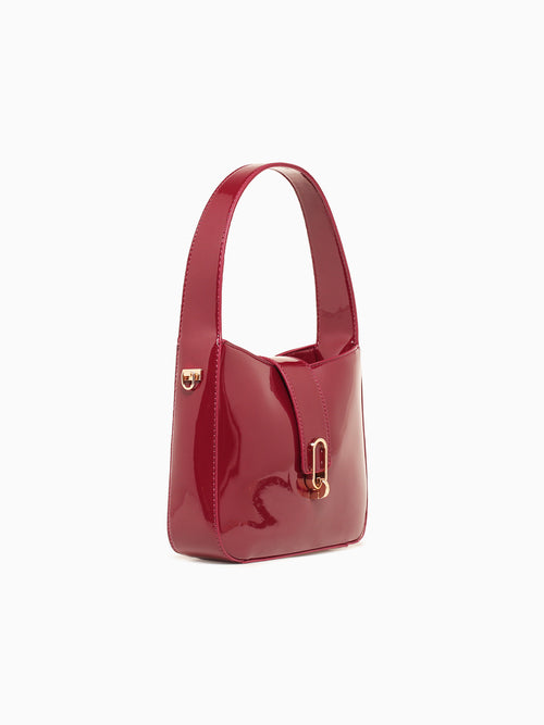 Paige Top Handle Burgundy Red