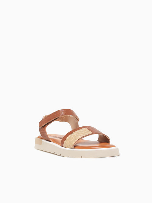 Clarisa Cuoio Raffia pelle Tan / 36 / M