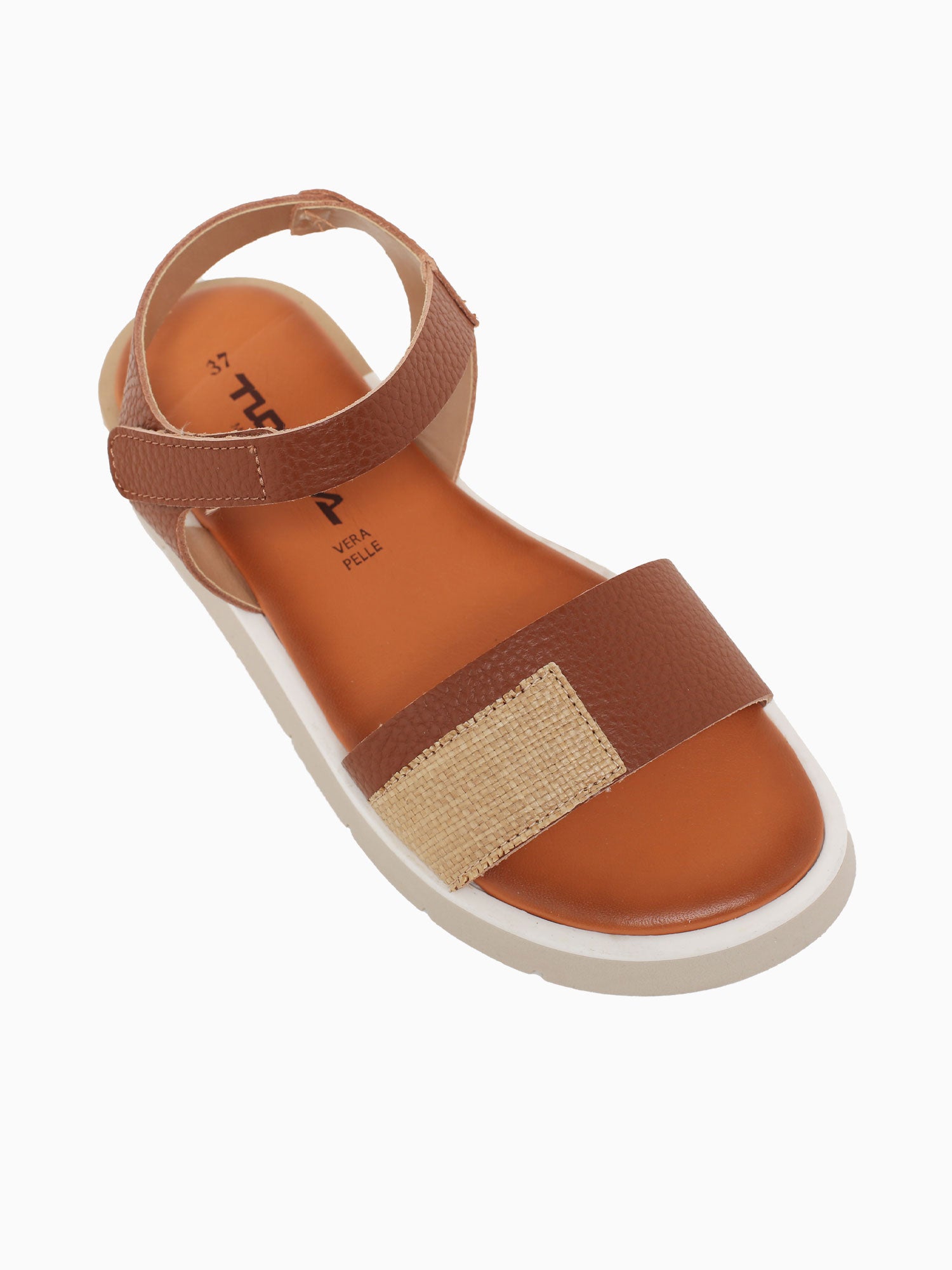 Clarisa Cuoio Raffia pelle Tan / 36 / M
