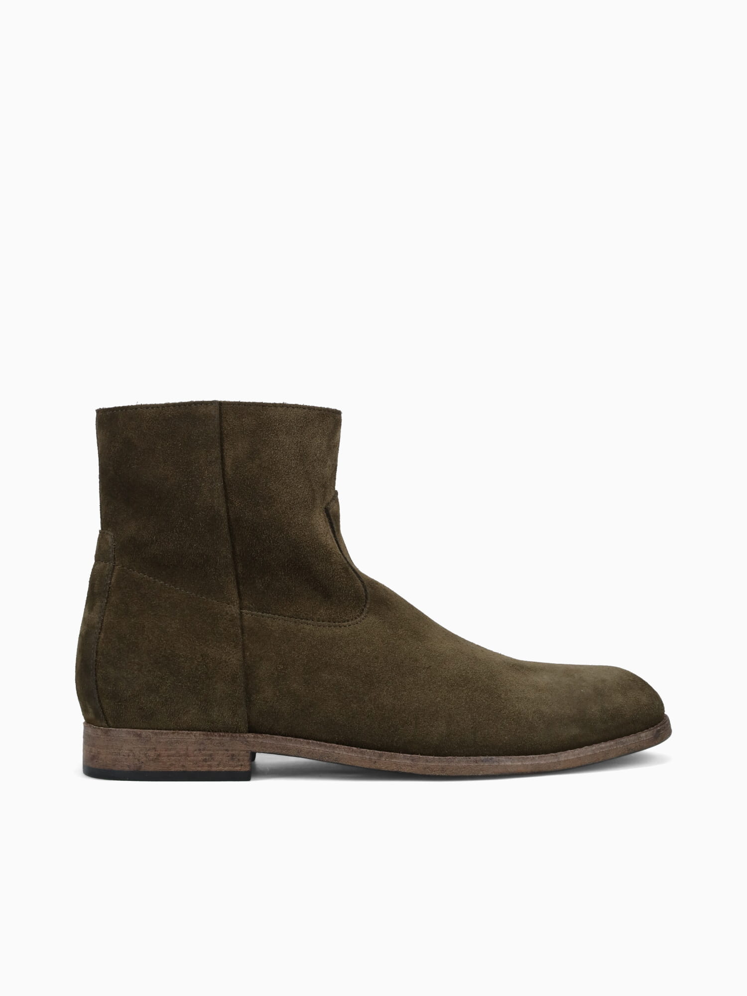 Floyd Zip Boot Militare Suede Dark Green / 41 / M